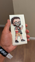 Actual sticker.